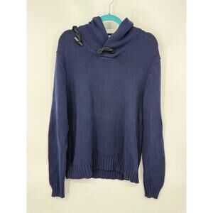 RARE Vintage Polo Ralph‎ Lauren Cable Knit Cowl Neck Naval Knot Sweater Nautical